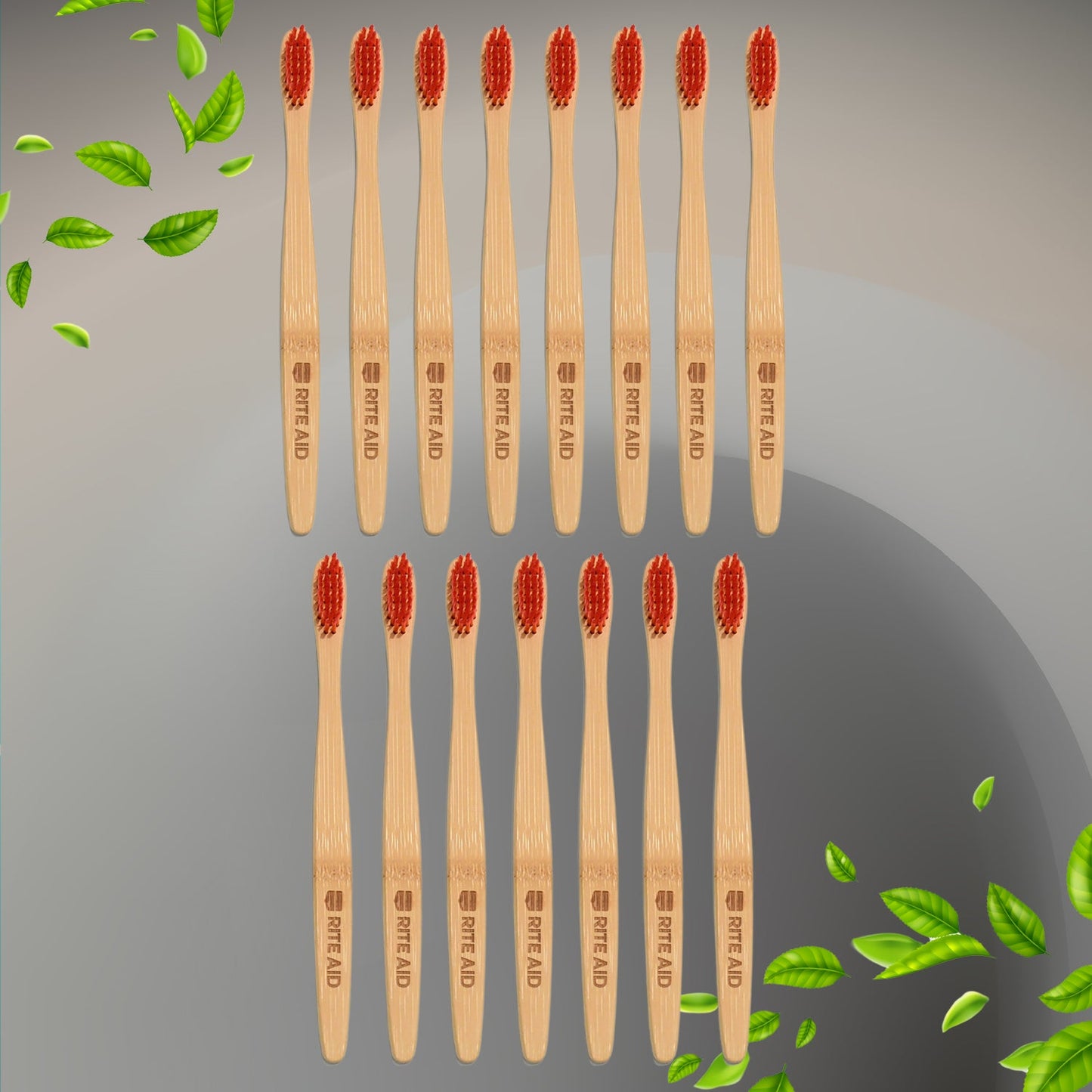 Bamboo Wooden Toothbrush Soft Toothbrush Wooden Child Bamboo Toothbrush Biodegradable Manual Toothbrush for Adult, Kids (15 pcs set / With Round Box)