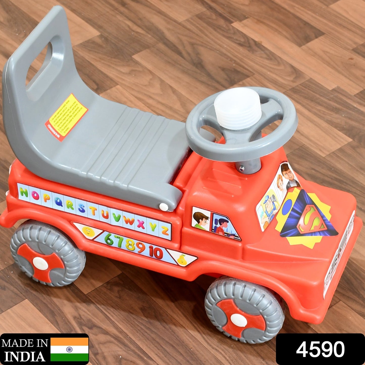 4590 Kids Baby City Ride on Push Car Ride with Backrest Musical Horn For Children Kids Toy Ride-on, Kids Toys Toddler Baby Toy Baby Car Suitable for Kids Boys/Girls