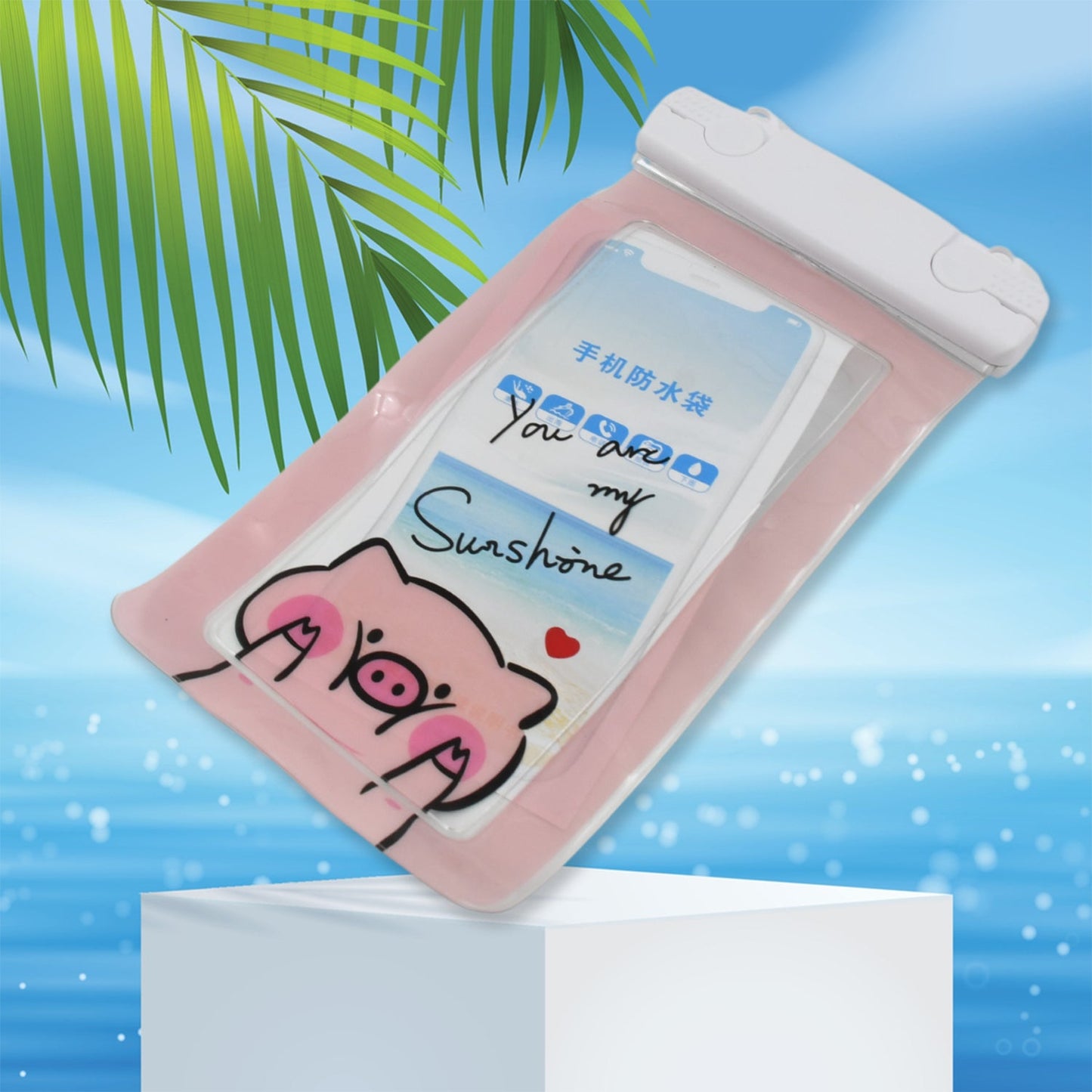 13137 Waterproof Pouch Lock Mobile Cover Underwater Mobile Case For All Type Mobile Phone (1 Pc)