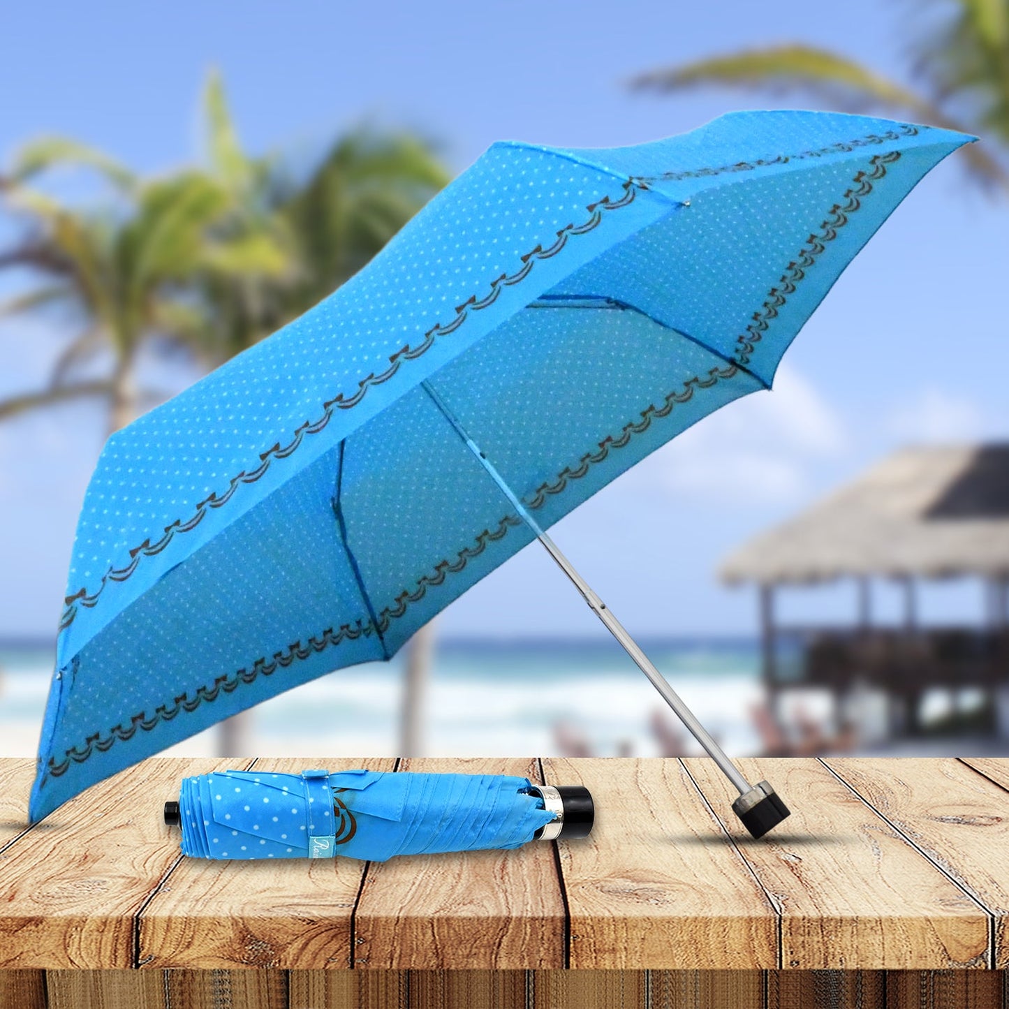 3-Fold Sun Protective Solid Foldable Outdoor Umbrella, Portable Sun, UV Protection Lightweight Rain Umbrella For Girls, Women, Men, Boys (1 pc)