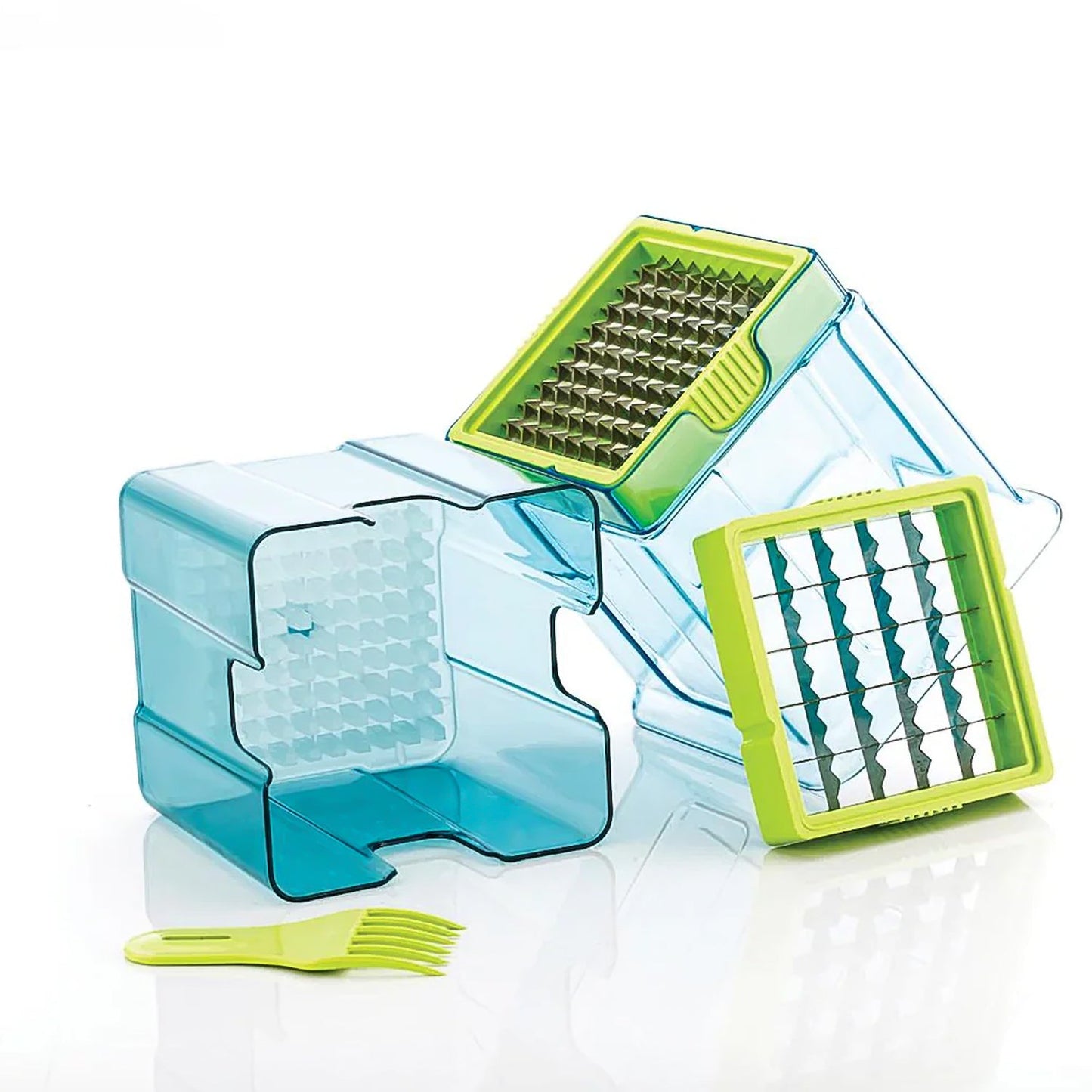 2 in 1 Potato Chipser / Slicer French Fries Maker Finger Chips | Plastic | Two Blades Finger Chips Cutter for Kitchen Accessory Vegetable Fruit Slicer (1 Pc)