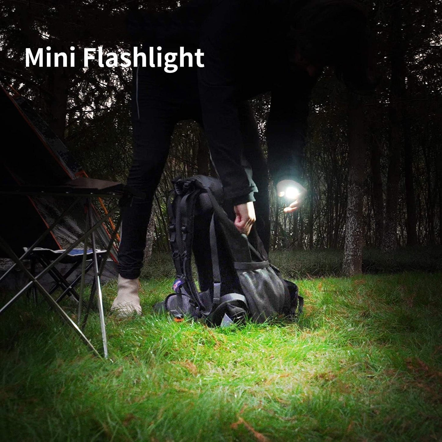 LED Battery Operated Keychain Flashlight Small Work Light with Folding Bracket Bottle Opener for Camping, Hiking, Emergency (1 Pc / MOQ :- 36 Pcs)