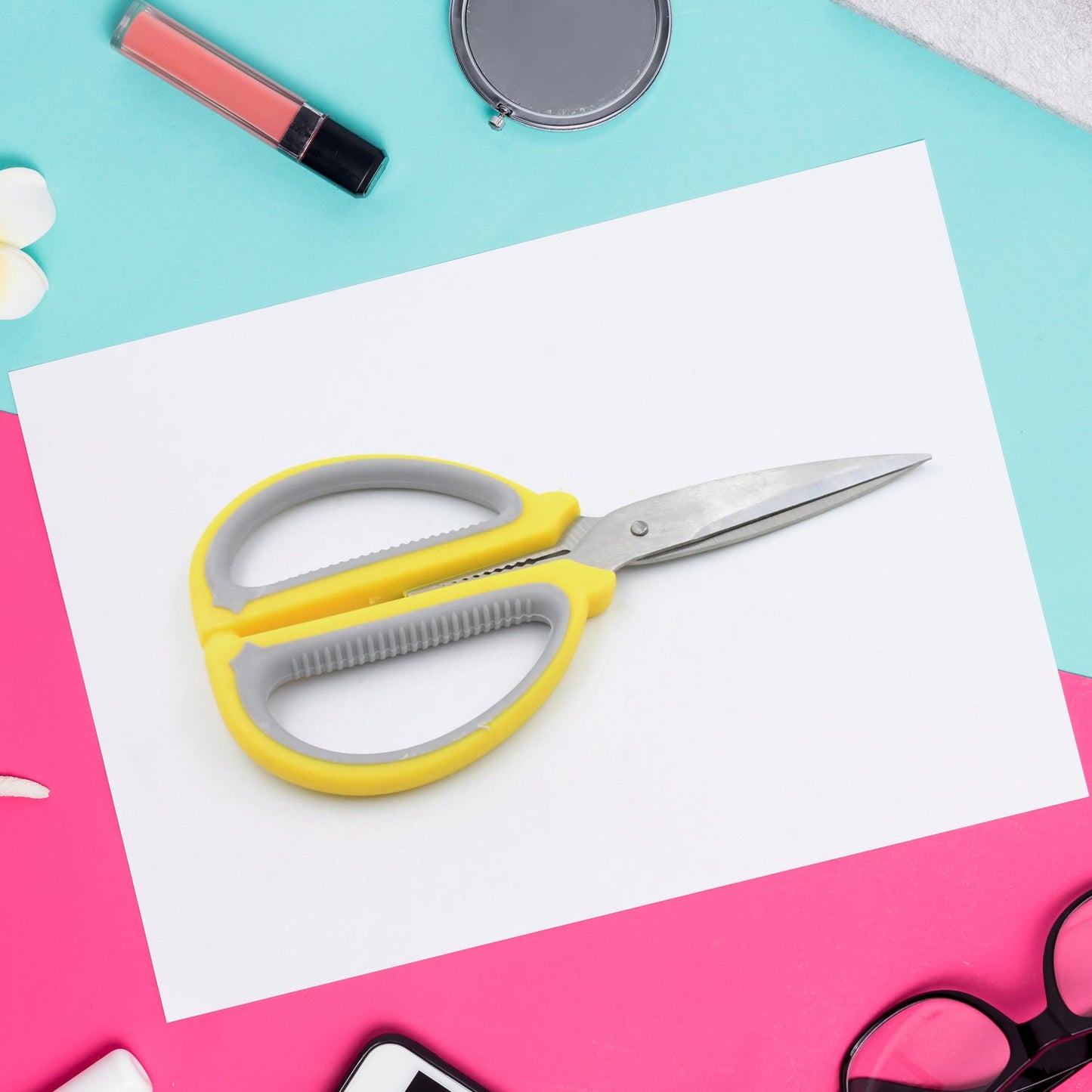 9432 Multipurpose Scissor Large Scissors Comfort Grip Handles and Stainless Steel Blades for Precision Cutting of Paper, Photos, Crafts, and More (1 Pc)