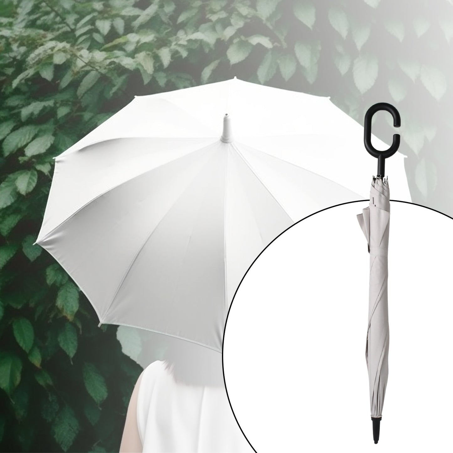 8551 Umbrella Summer Sun and Rain Protection Foldable Cute Umbrella & C-Shaped Handle || UV Protection Rain Sun Umbrella || Travel Accessories || Umbrella for Children, Girls, and Boys (1 Pc / Mix Color)