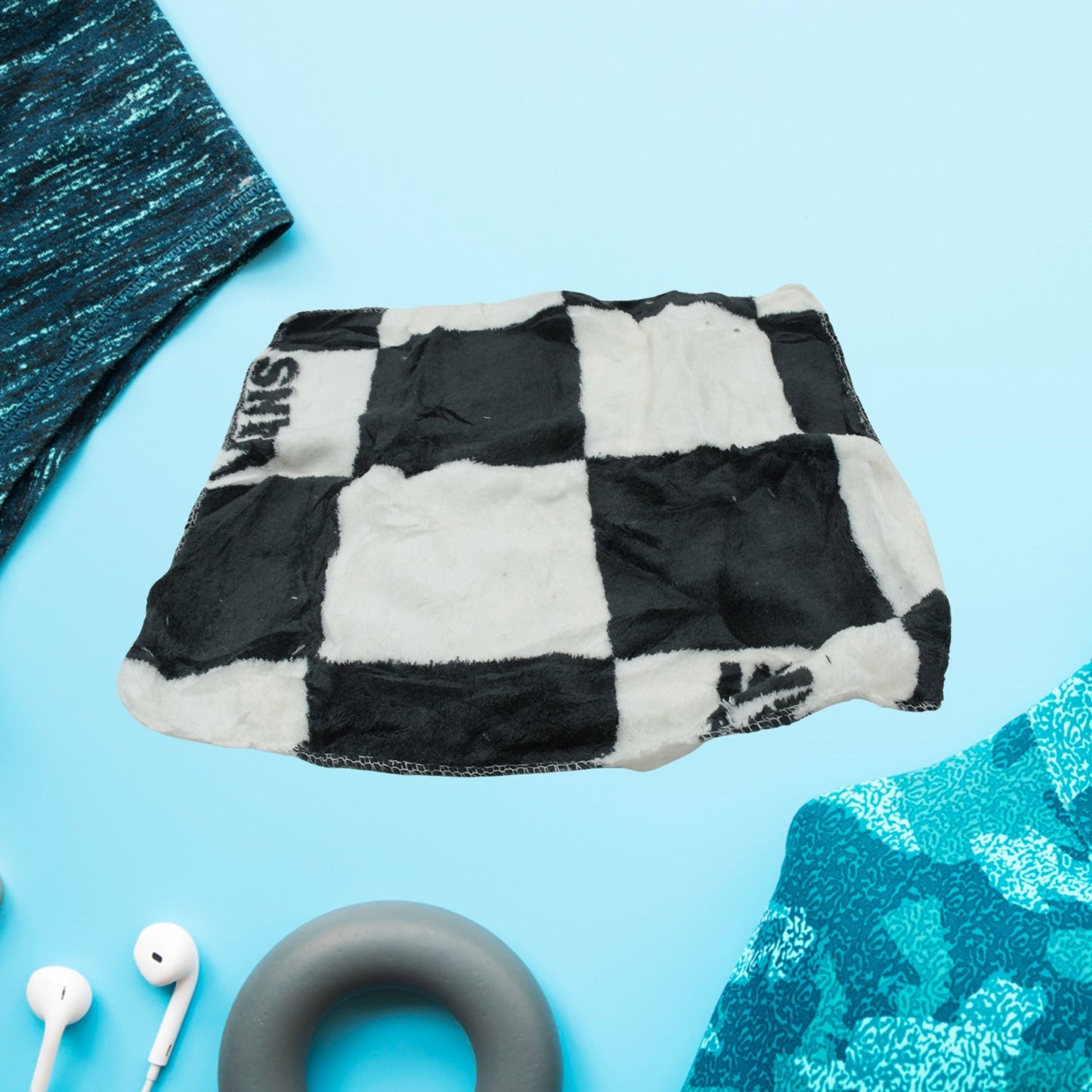 8802 Cotton Hand Towel Microfiber wash Basin Hanging Hand Towel Napkin Microfiber Cloth Cartoon Kitchen Accessories, Travel Friendly | Home & Kitchen Use ( 7 pcs Set )