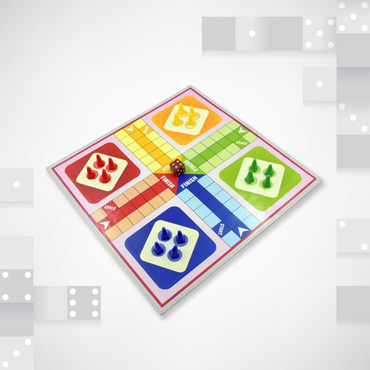 Family Board Game with Two Modes | Two Side Different Ladder, Ludo Games for Children and Families | 2 to 4 Players - Age 3 Years and Above (2 in 1)