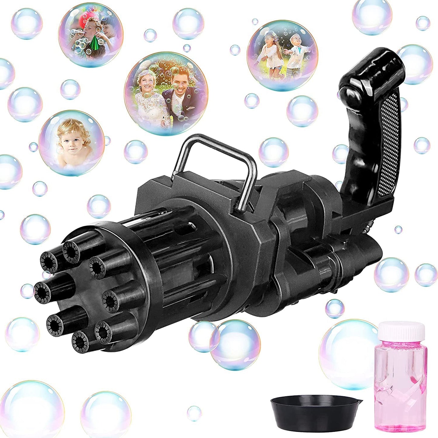 8028 8-Hole battery operated Bubbles Gun Toys for Boys and Girls