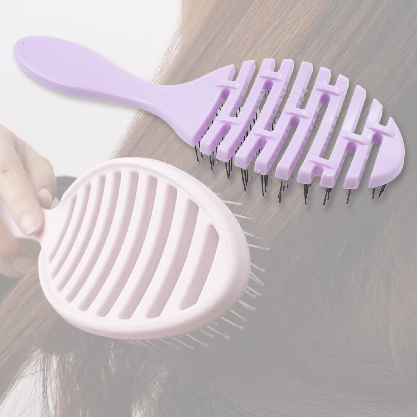 Anti-static Scalp Massage Hair Brush Comb for Curly Straight Hair, Womens Hair Brush Wet, Detangling Brush for Curly Hair Detangler, Wet Hair Brush Detangler, Girls Hair Brush (1 Pc )