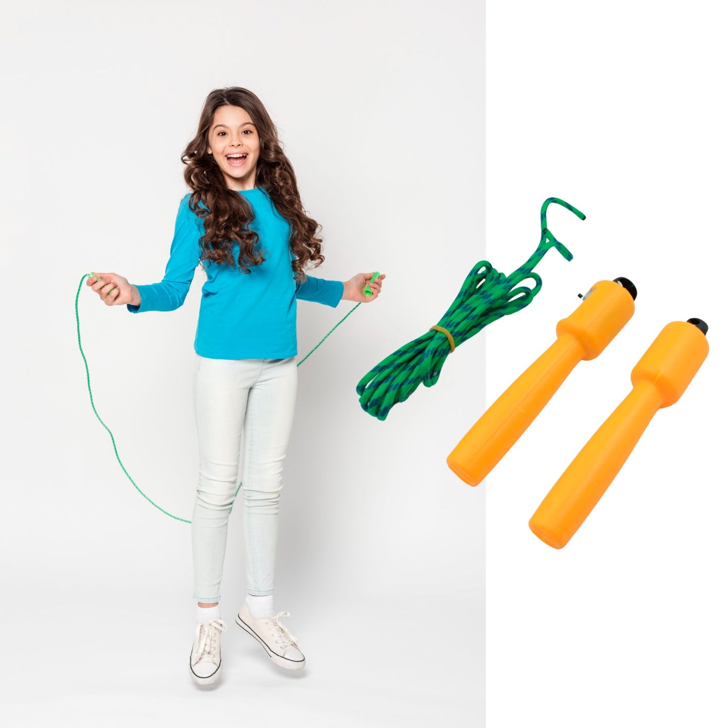 Jump Rope Electronic Counting Skipping Rope Adjustable Jumping Rope for Men, Women and Children,Fitness Jump Rope for Aerobic Exercise Like Speed Training, Endurance Training and Fitness Gym (2.5Mtr)