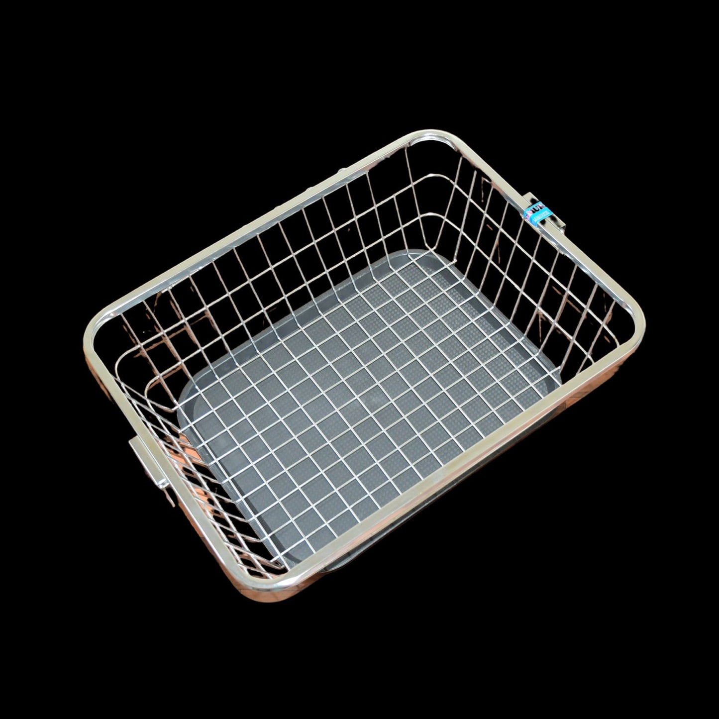 Dish Drainer Rack With Drip Tray Stainless Steel Dish Drainer Rack with Drip Tray, Utensil Drying Stand for Kitchen Plate Rack Bartan Basket for Kitchen Utensils/Dish Drying Rack with Drainer/Bartan Basket/Plate Stand ( 57 x 45 x 19 cm)
