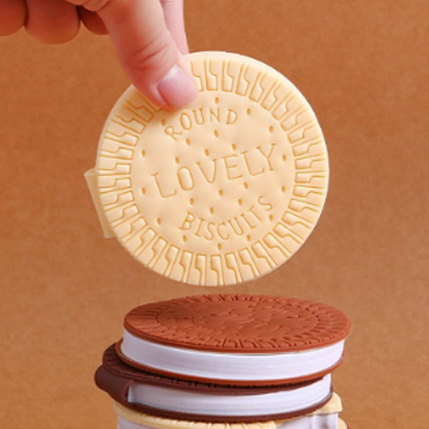 Round Chocolate Diary Notebooks Original Chocolate Smell Writing Practice Book Early Learning Copybook Premium Chocolate Book ( 1Pc Book )