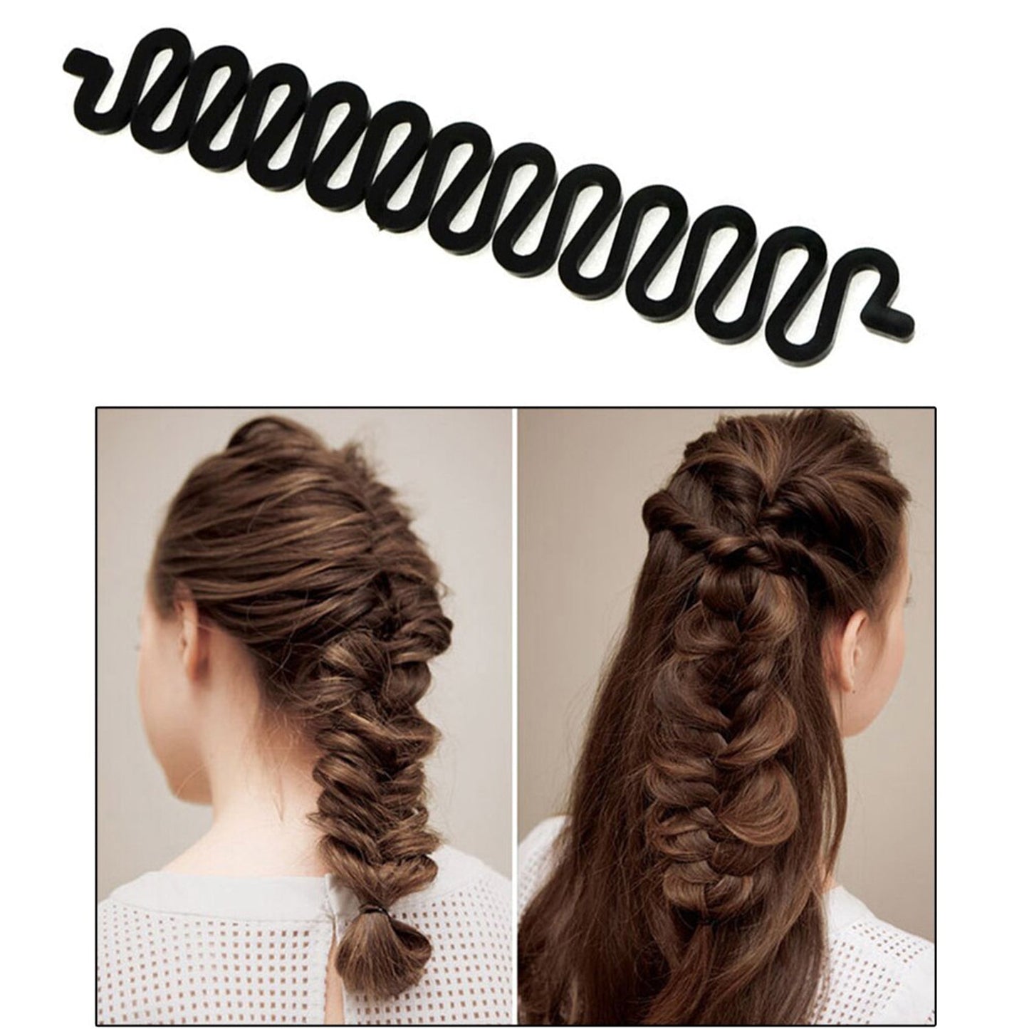 6147 Fishbone Bun Maker widely used by women’s for making their hair looks like a fish tail and all and it used in many kinds of places like household, parlours etc.