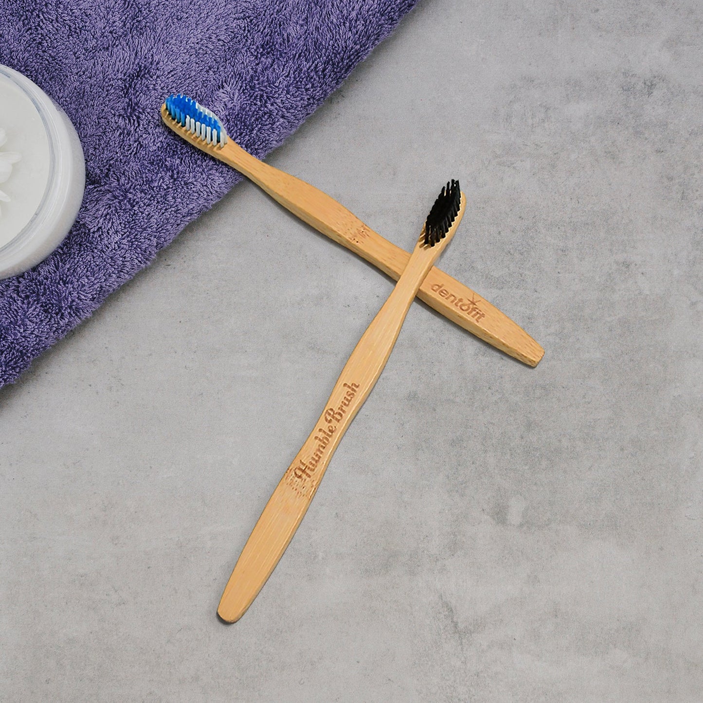 Bamboo Wooden Toothbrush Soft Toothbrush Wooden Child Bamboo Toothbrush Biodegradable Manual Toothbrush for Adult, Kids (15 pcs set / With Round Box)