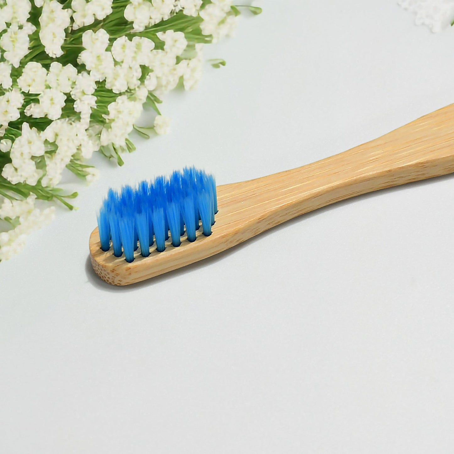 13029 Bamboo Wooden Toothbrush Soft Toothbrush Wooden Child Bamboo Toothbrush Biodegradable Manual Toothbrush for Adult, Kids (15 pcs set / With Round Box)