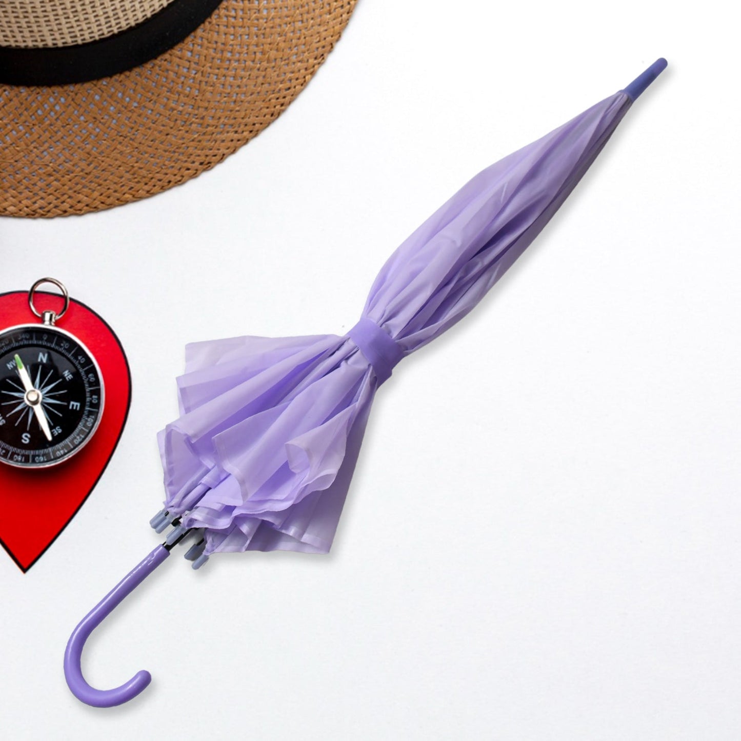 12741 Beautiful Umbrella Summer Sun and Rain Protection Foldable Cute Umbrella || UV Protection Rain Sun Umbrella || Travel Accessories || Umbrella for Children, Girls, and Boys (1 Pc)