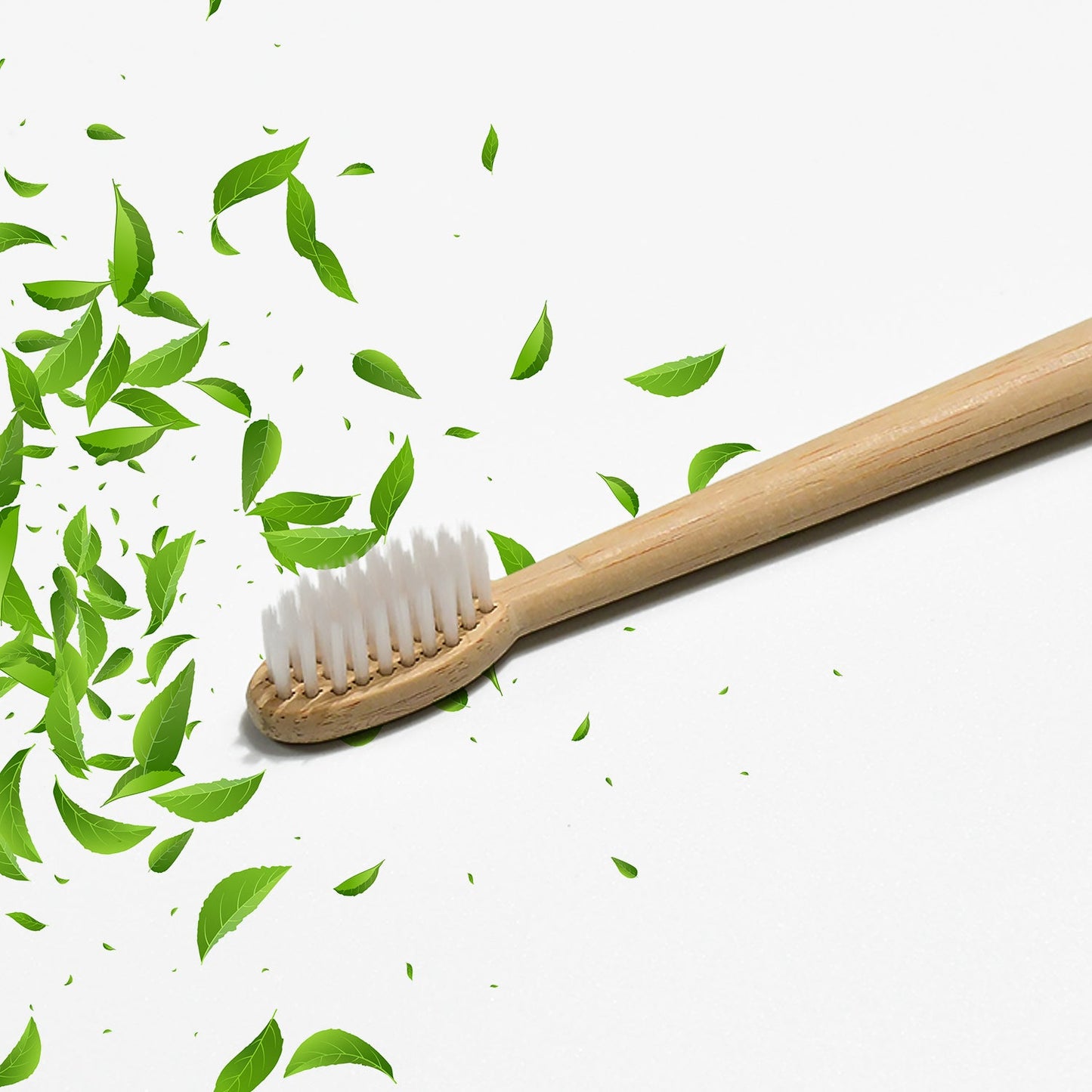 Bamboo Wooden Toothbrush Soft Toothbrush Wooden Child Bamboo Toothbrush Biodegradable Manual Toothbrush for Adult, Kids (15 pcs set / With Round Box)