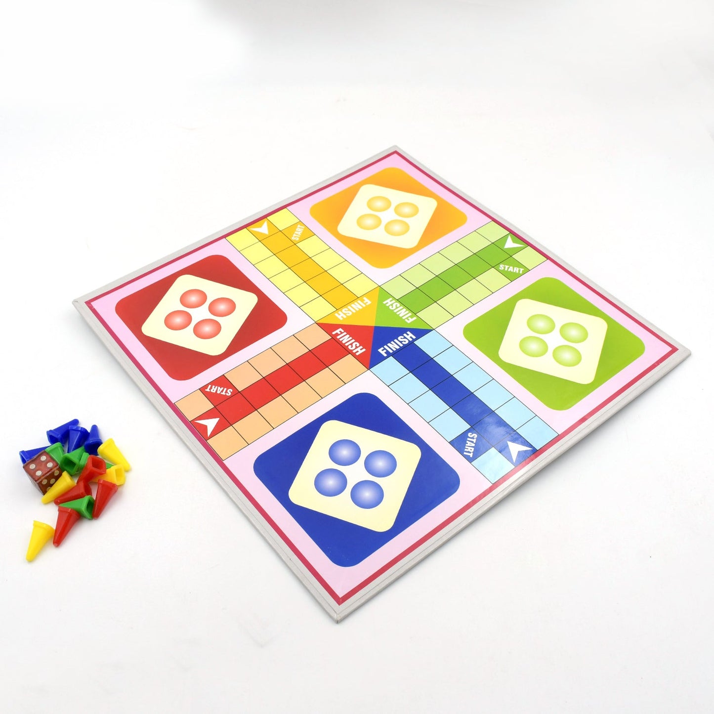 Family Board Game with Two Modes | Two Side Different Ladder, Ludo Games for Children and Families | 2 to 4 Players - Age 3 Years and Above (2 in 1)