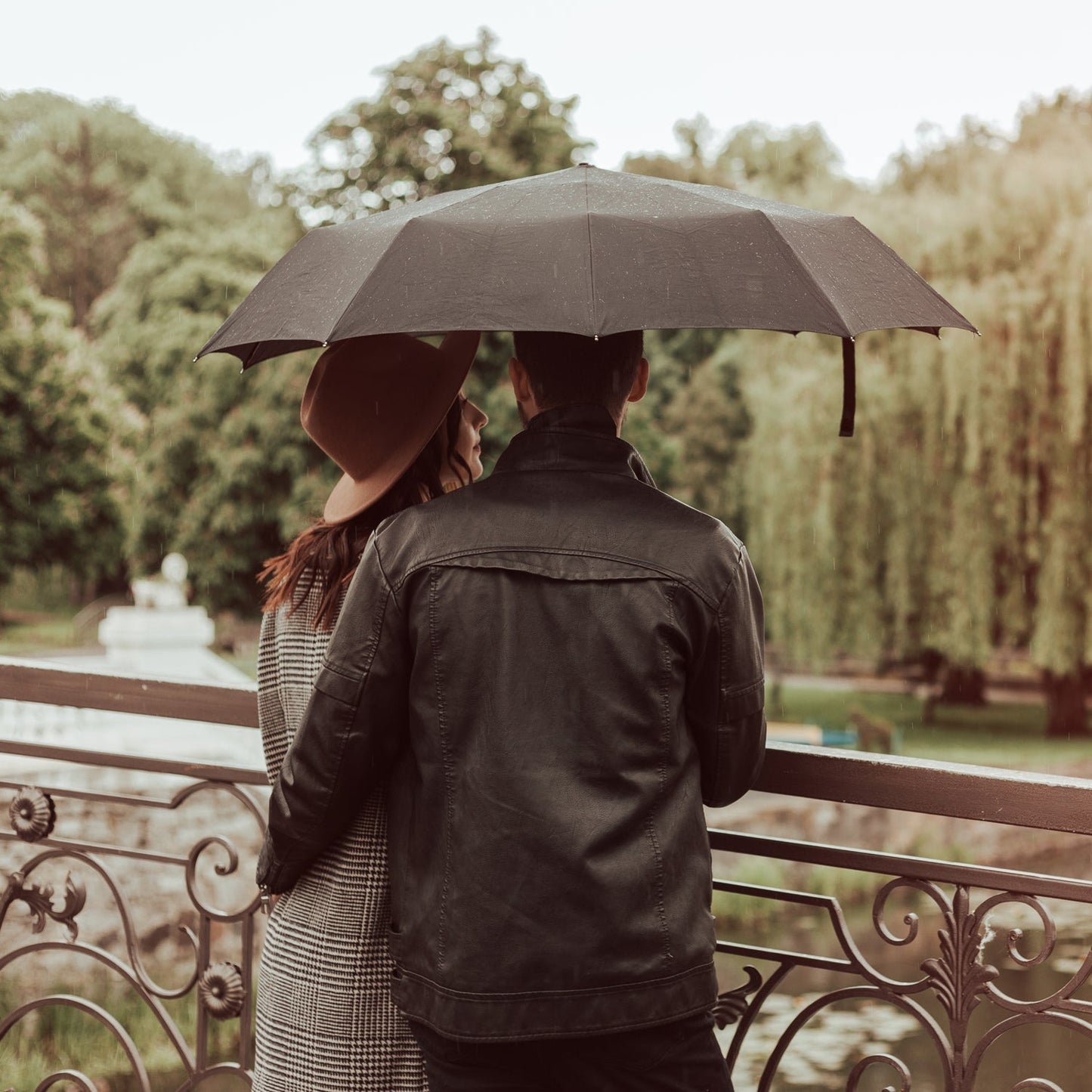 6817 Windproof Travel Umbrella - Compact, Light, Automatic, Strong and Portable - Wind Resistant, Small Folding Backpack Umbrella for Rain