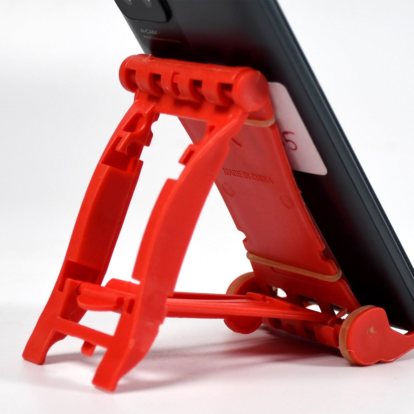 7352 Adjustable Foldable Plastic Square Mobile Stand Premium Mobile Stand Use For Home , Office & Multiuse
