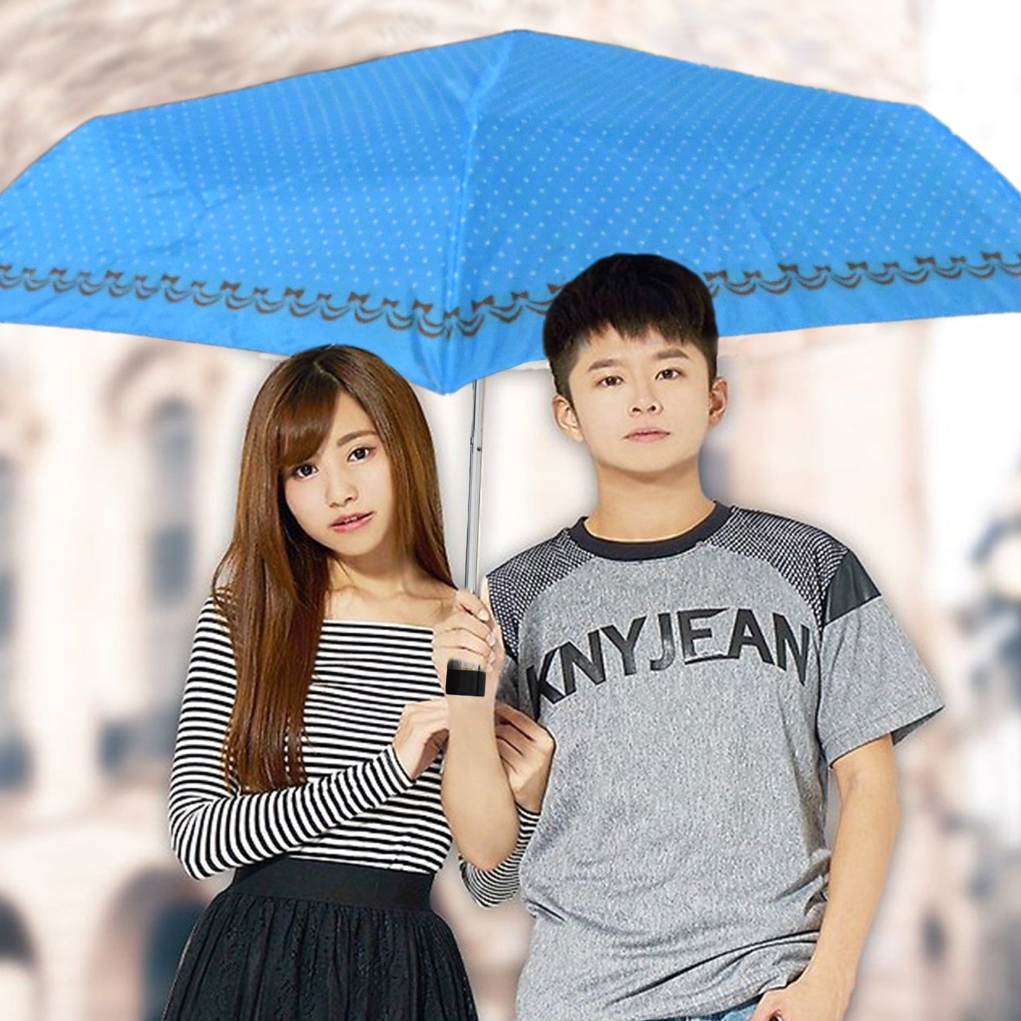 3-Fold Sun Protective Solid Foldable Outdoor Umbrella, Portable Sun, UV Protection Lightweight Rain Umbrella For Girls, Women, Men, Boys (1 pc)