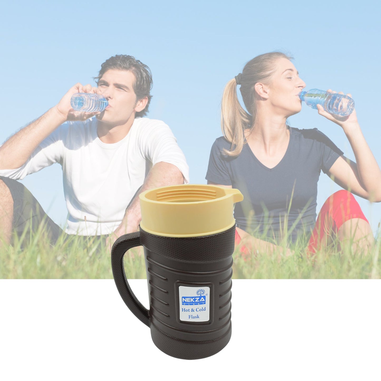 Thermos Insulated Flask or hot Kettle, Plastic innner Steel, Insulated Tea Kettle Hot and Cold Premium Tea Kettle Kettle | Easy to Carry | Leak Proof | Tea Jug | Coffee Jug | Water Jug | Hot Beverag (1200 Ml, 1700ML )