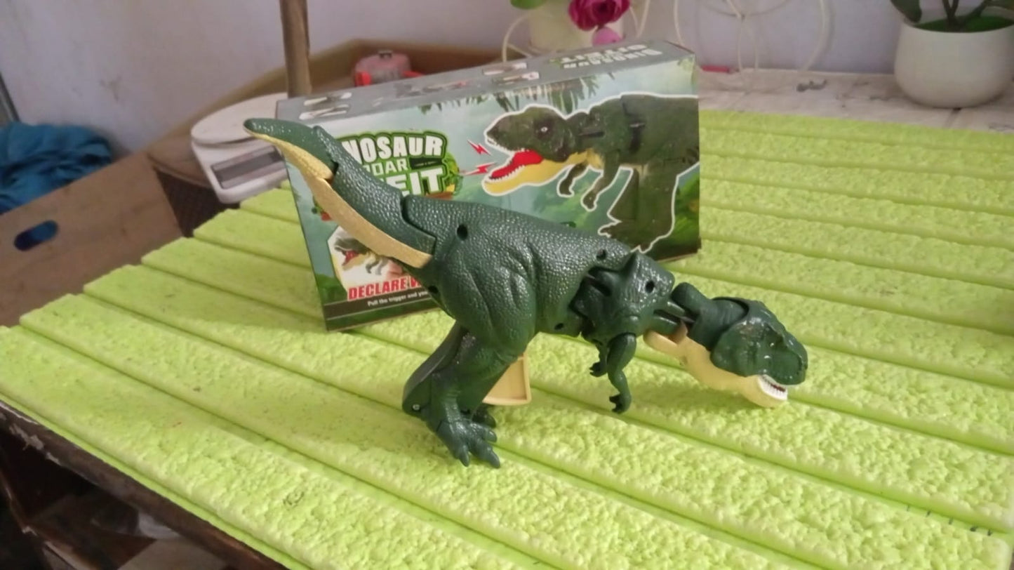 Dinosaur Roaring Toys Trigger, Dinosaurs Toys with Dinosaur Sound Lighting Model Vibrating Head Moving (3 + Years / 1 Pc)