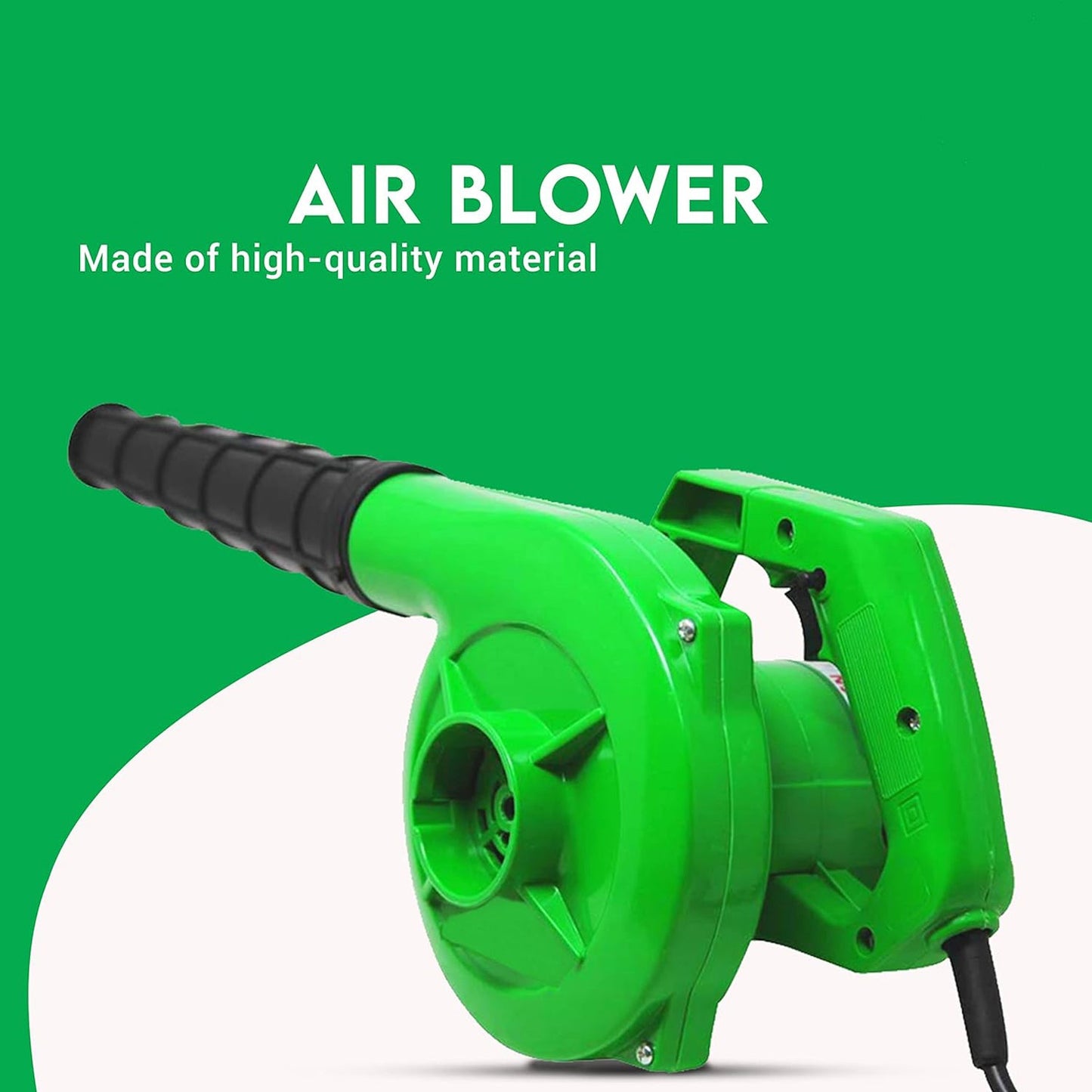 650V Blower Portable rifel Range Heavy Duty air Blower, Electric Air Blower for Home/Office/Car/Pc/Computer Dust/Garage/Patio/Garden Leaf/Trash Cleaning (350W, 2.3 m3/min, 13000 RPM, Green)