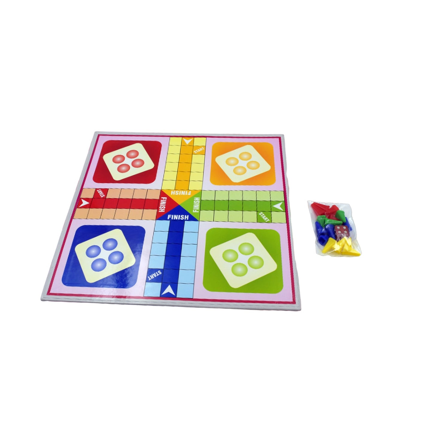 Family Board Game with Two Modes | Two Side Different Ladder, Ludo Games for Children and Families | 2 to 4 Players - Age 3 Years and Above (2 in 1)