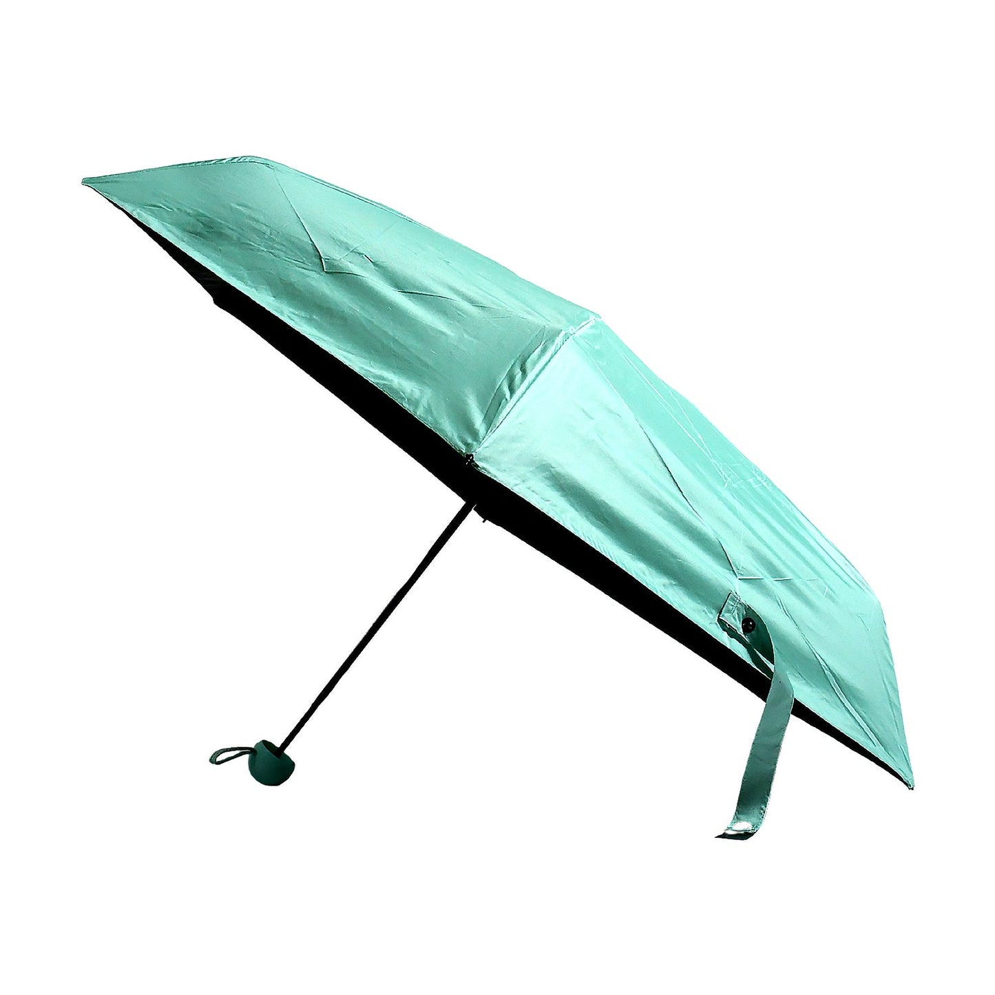 5 Fold Manual Open Umbrella With Capsule Case | Windproof, Sunproof & Rainproof with Sturdy Steel Shaft & Wrist Straps | Easy to Hold & Carry | Umbrella for Women, Men & Kids
