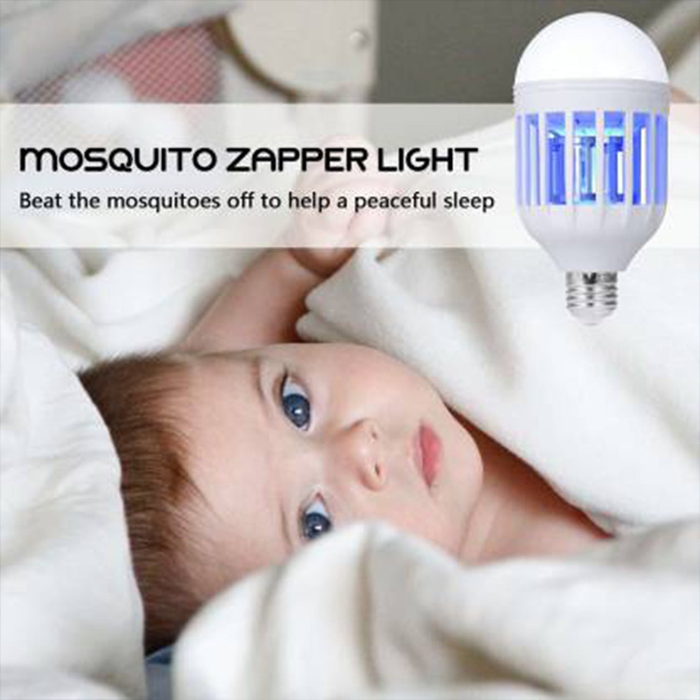 15W Mosquito Killer Lamp E27 Summer Moths Flying Insects Led Zapper Mosquito Killer Lamp Light Bulb Household