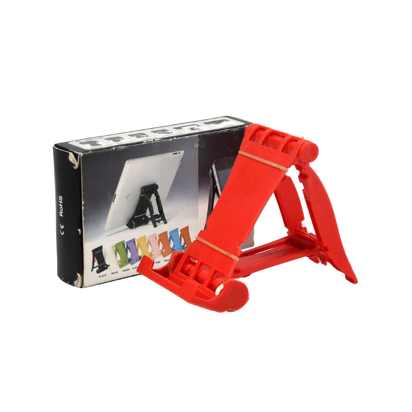 7352 Adjustable Foldable Plastic Square Mobile Stand Premium Mobile Stand Use For Home , Office & Multiuse