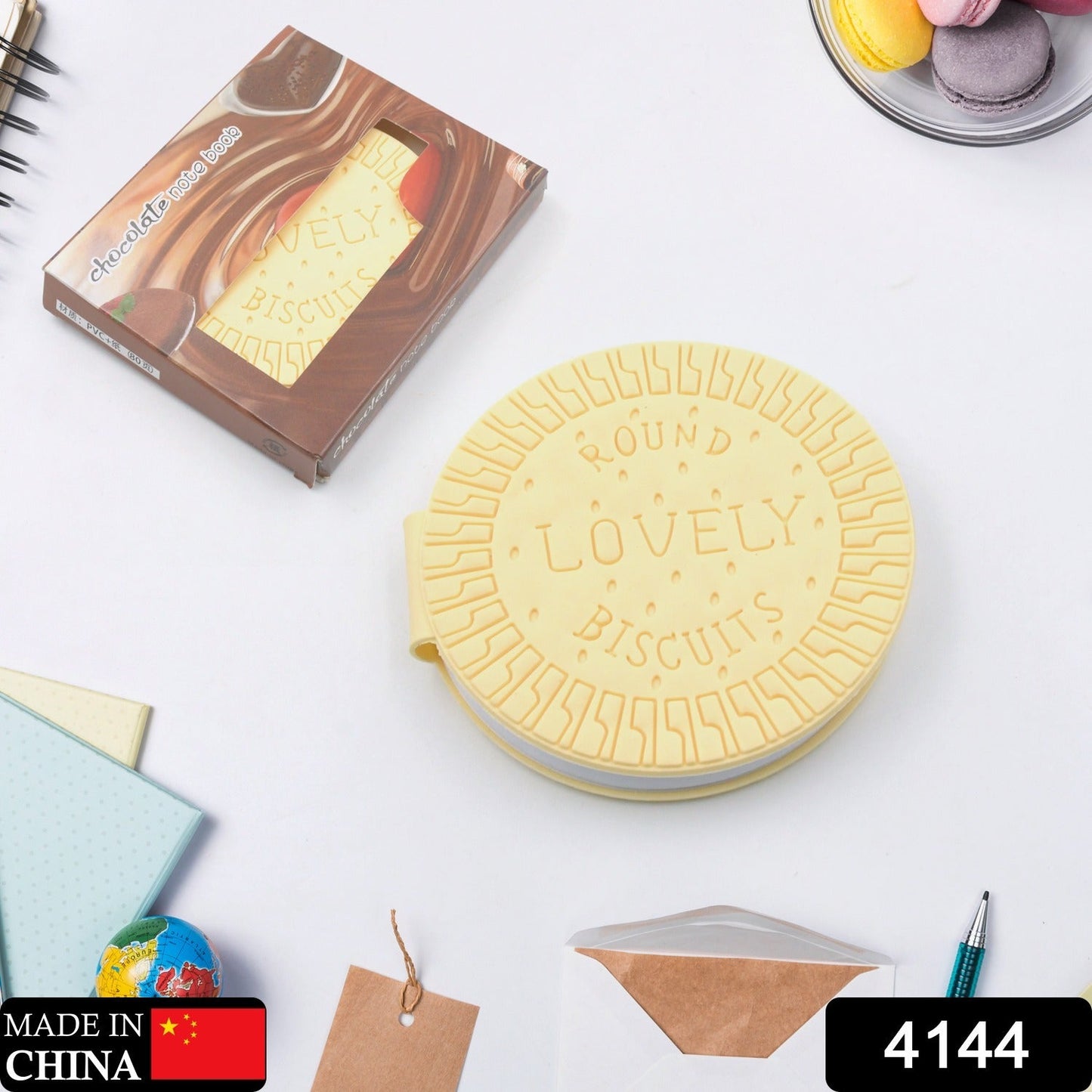 Round Chocolate Diary Notebooks Original Chocolate Smell Writing Practice Book Early Learning Copybook Premium Chocolate Book ( 1Pc Book )