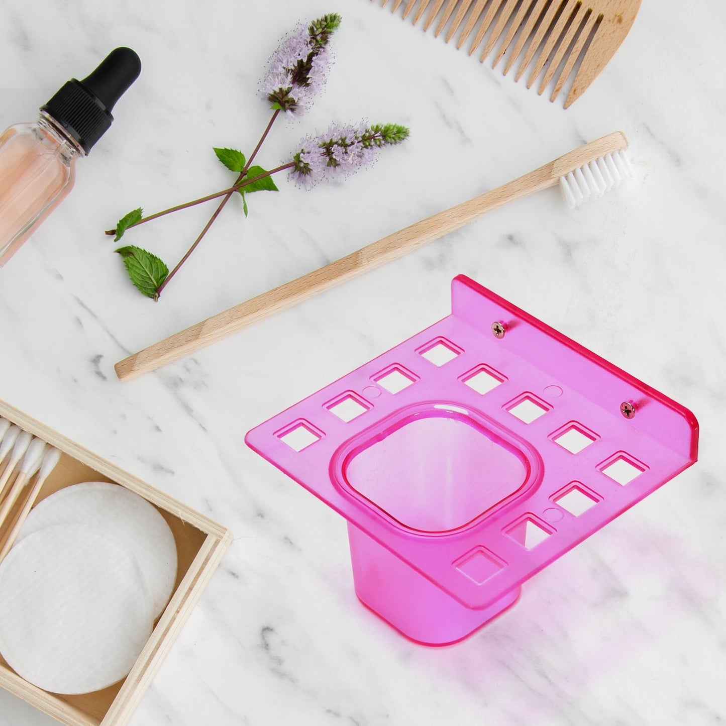 7644 2in1 Tumbler Dish & Toothbrush Holder ( 2 pcs Pack )