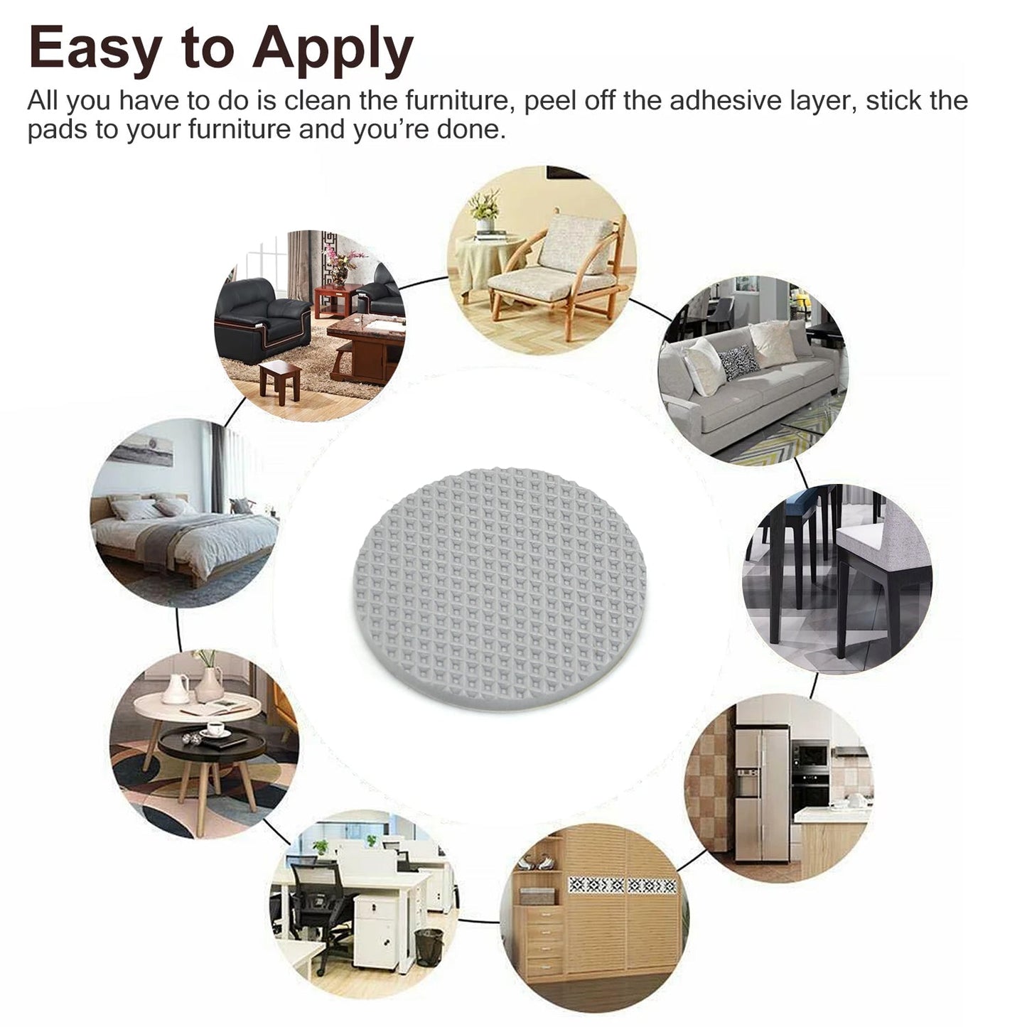 9030A FURNITURE PAD ROUND FELT PADS FLOOR PROTECTOR PAD FOR HOME & ALL FURNITURE USE