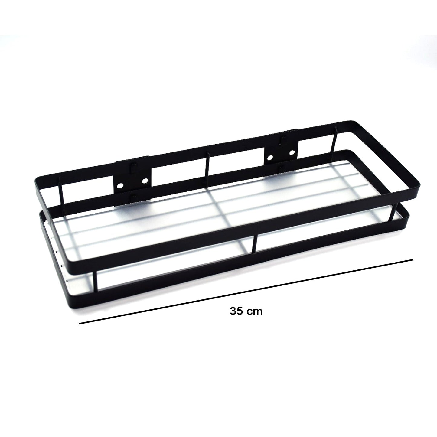 4924 35cm Metal Space Saving Multi-Purpose Kitchen Spice Rack Storage Organizer Shelf Stand .