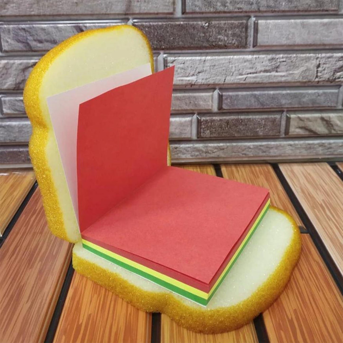 8072 Sandwich Shaped Notepad / Sticky Notes / Memo Pads, Unique Mini Notes (Multicolor)