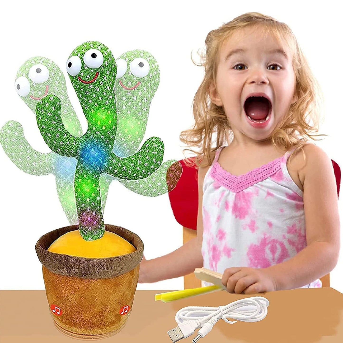 8047L Dancing Cactus Talking Toy, Chargeable Toy (loose)