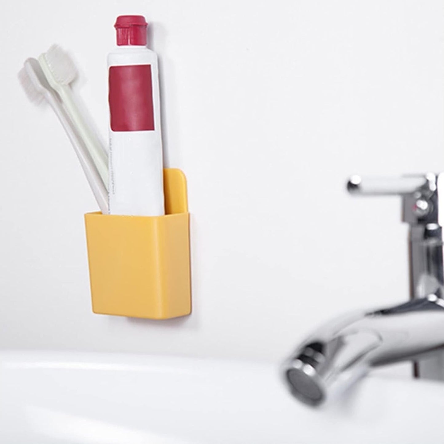 8485 Multipurpose Plastic Wall Mounted Remote & Mobile Holder Stand – (Pack of 4)