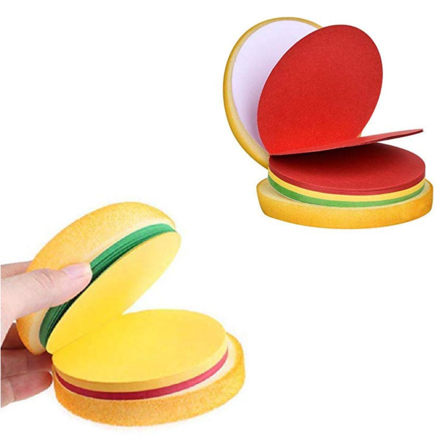 8073 Burger Shaped Notepad / Sticky Notes / Memo Pads, Unique Mini Notes (Multicolor)