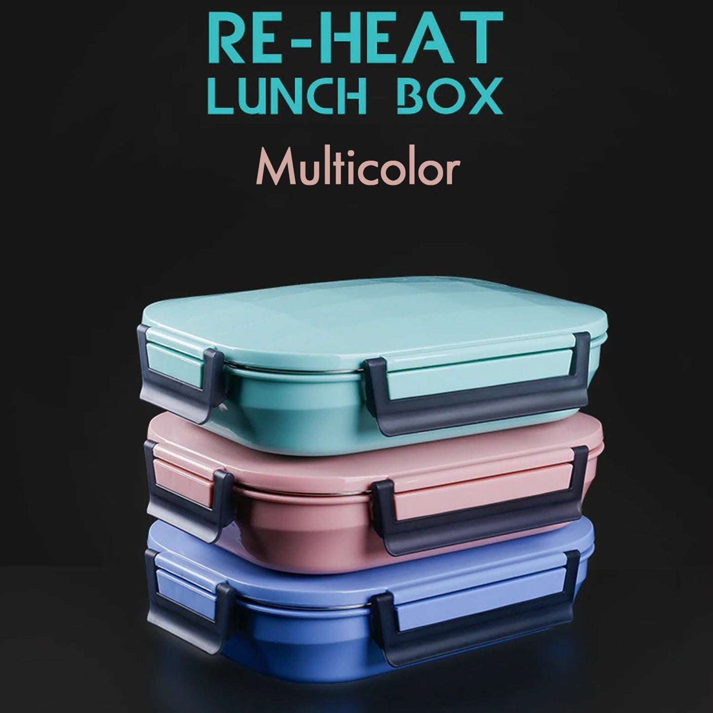 2975 Lunch Box for Kids and adults, Stainless Steel Lunch Box with 3 Compartments.