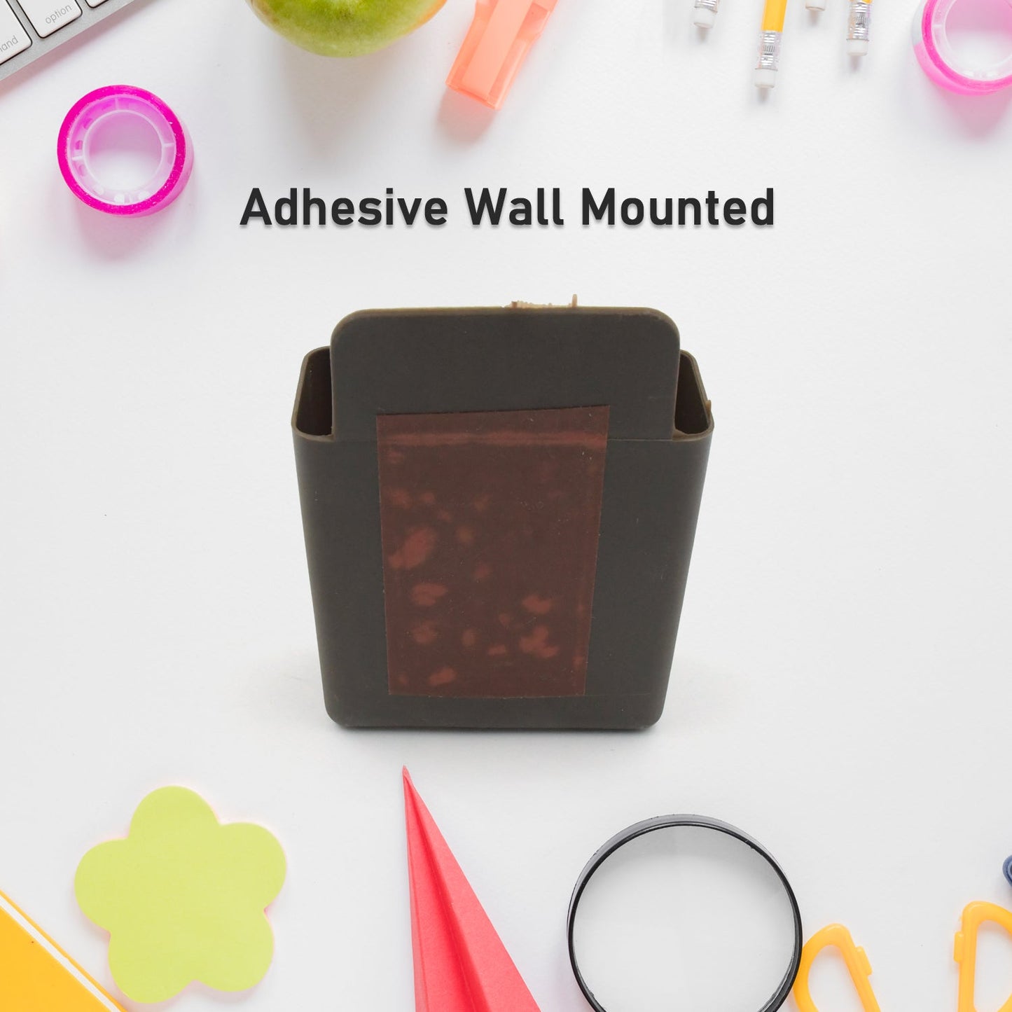 8485 Multipurpose Plastic Wall Mounted Remote & Mobile Holder Stand – (Pack of 4)