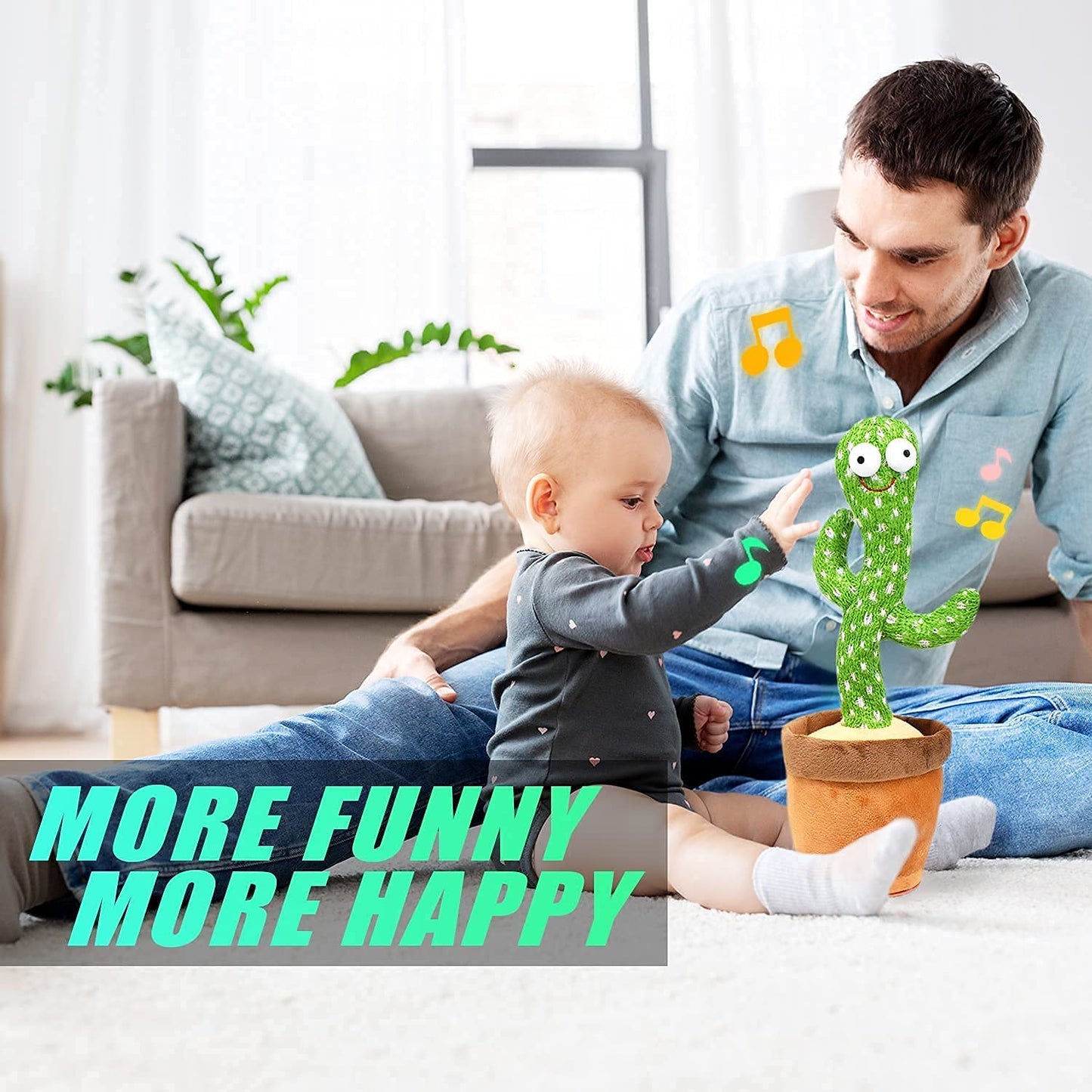 8047L Dancing Cactus Talking Toy, Chargeable Toy (loose)