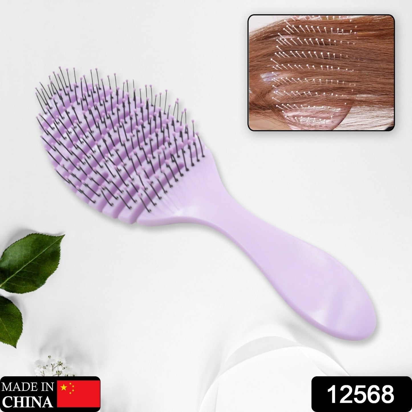 Anti-static Scalp Massage Hair Brush Comb for Curly Straight Hair, Womens Hair Brush Wet, Detangling Brush for Curly Hair Detangler, Wet Hair Brush Detangler, Girls Hair Brush (1 Pc )