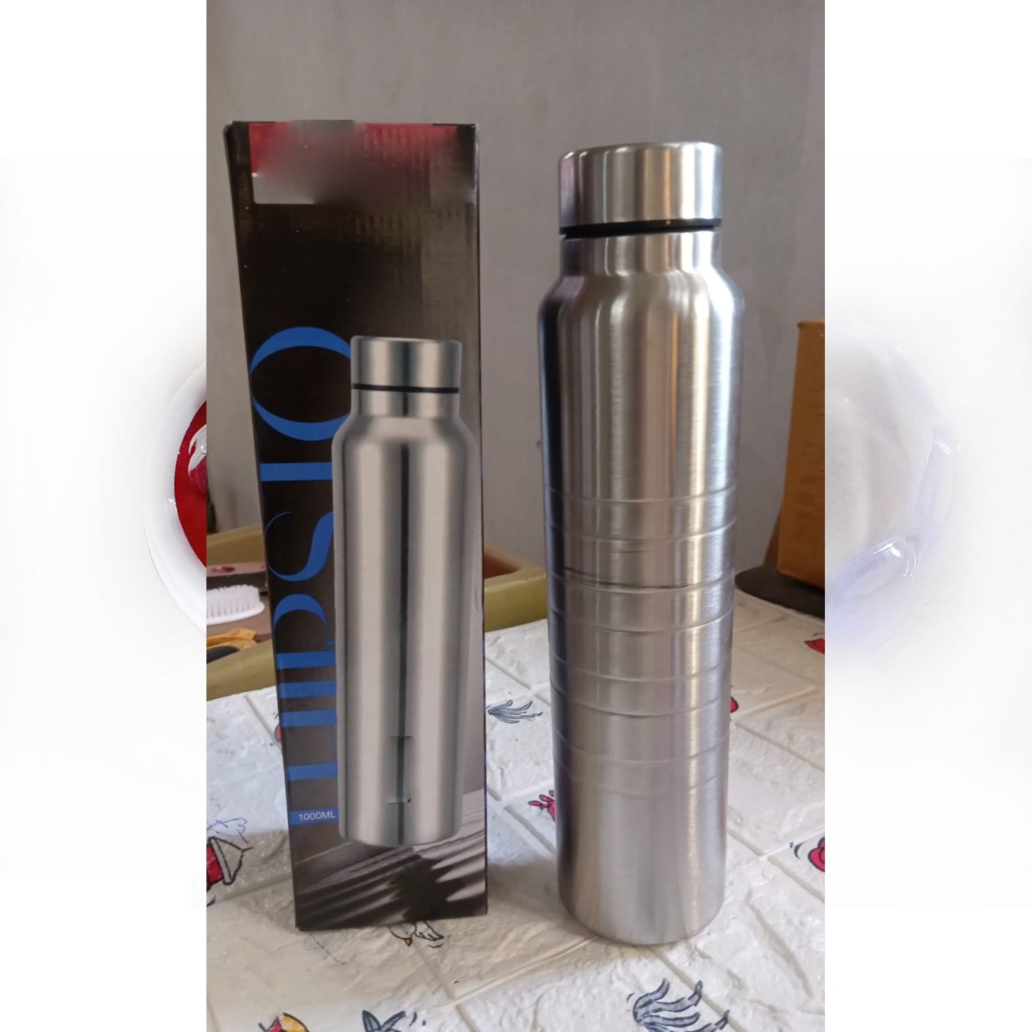 Unbreakable Stainless Steel Leak Proof Fridge Water Bottle, Cold & Hot Thermosteel Bottle| Leak Proof | Office Bottle | Gym | Home | Kitchen | Hiking | Trekking | Travel Bottle (1000 ml)