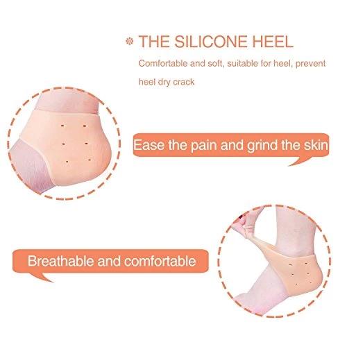 339 Moisturizing Skin Softening Silicone Gel for Dry Cracked Heel Repair (Multicolour) Your Brand