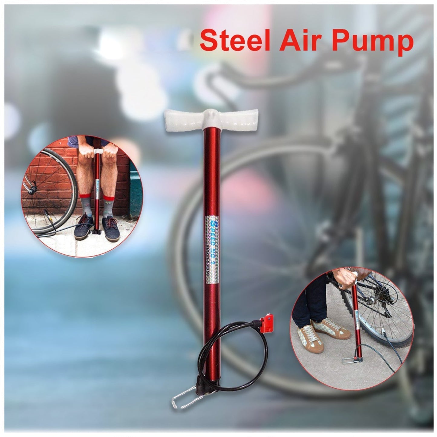 0515A Multipurpose Air Pump (Use for Car,Bicycles,Scooters,Balls,Bikes)