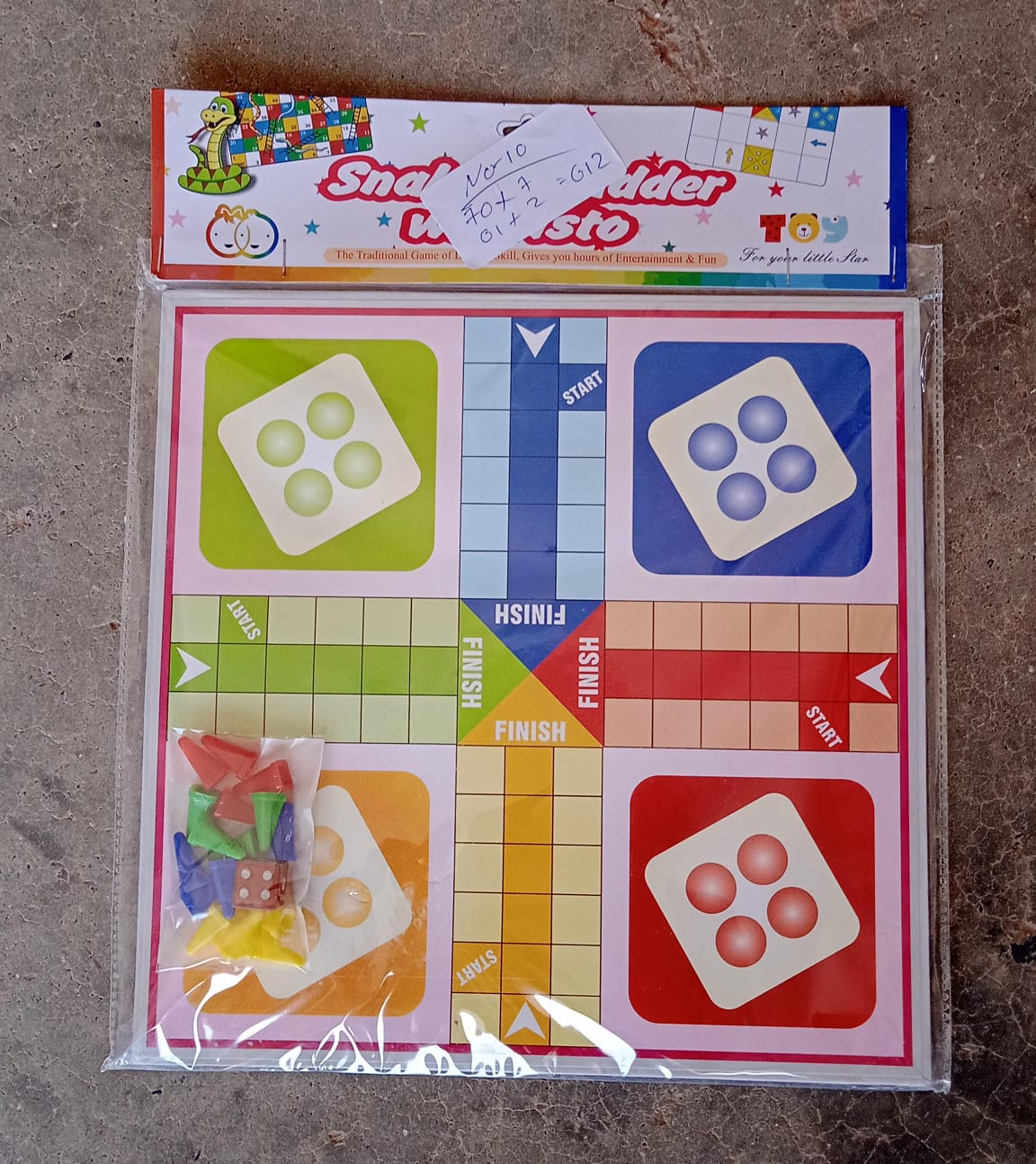 Family Board Game with Two Modes | Two Side Different Ladder, Ludo Games for Children and Families | 2 to 4 Players - Age 3 Years and Above (2 in 1)