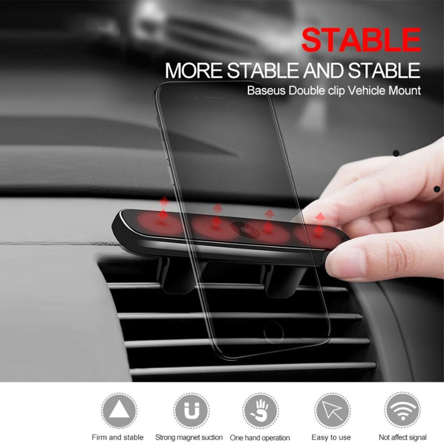 4698 Magnetic Car Phone Holder for Smartphone Mobile