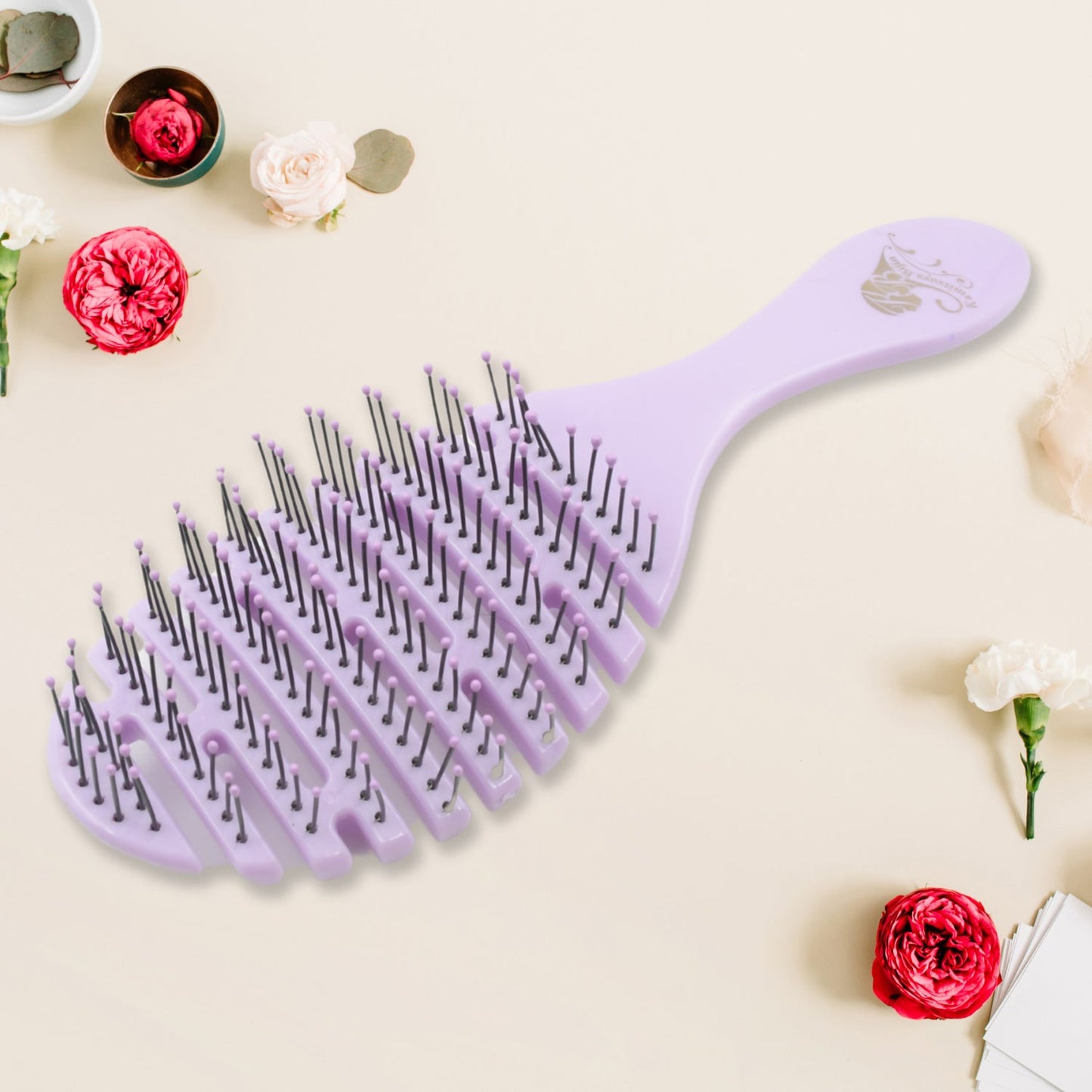 Anti-static Scalp Massage Hair Brush Comb for Curly Straight Hair, Womens Hair Brush Wet, Detangling Brush for Curly Hair Detangler, Wet Hair Brush Detangler, Girls Hair Brush (1 Pc )