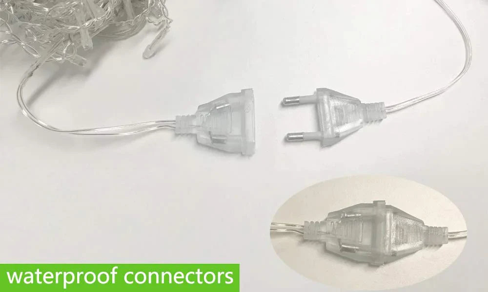 12 Stars LED Curtain String Lights with 8 Flashing Modes for Home Decoration, Diwali & Wedding LED Christmas Light Indoor and Outdoor Light ,Festival Decoration (Warm White)